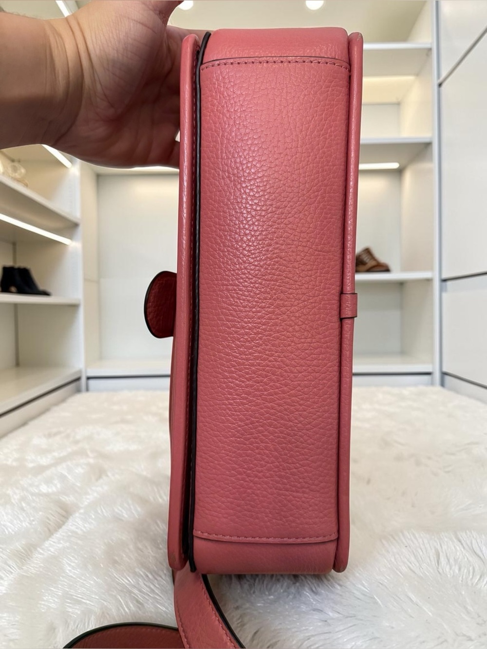 Coach Lonnie Crossbody Bag in Pink Signature Jacquard C8307 - Picture 12 of 13